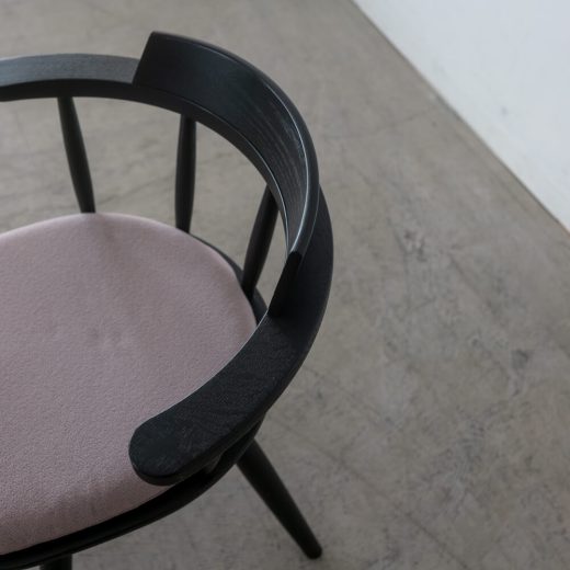 【現品SALE】ダイニングチェア 回転 DC341-0W RO-CG＋座クッションAF897（ナガノインテリア）