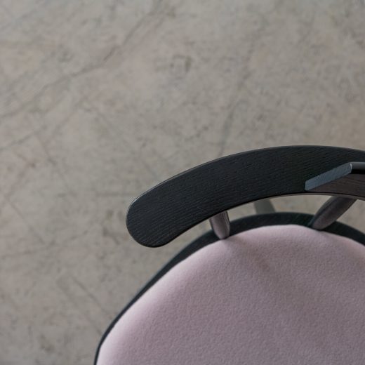 【現品SALE】ダイニングチェア 回転 DC341-0W RO-CG＋座クッションAF897（ナガノインテリア）