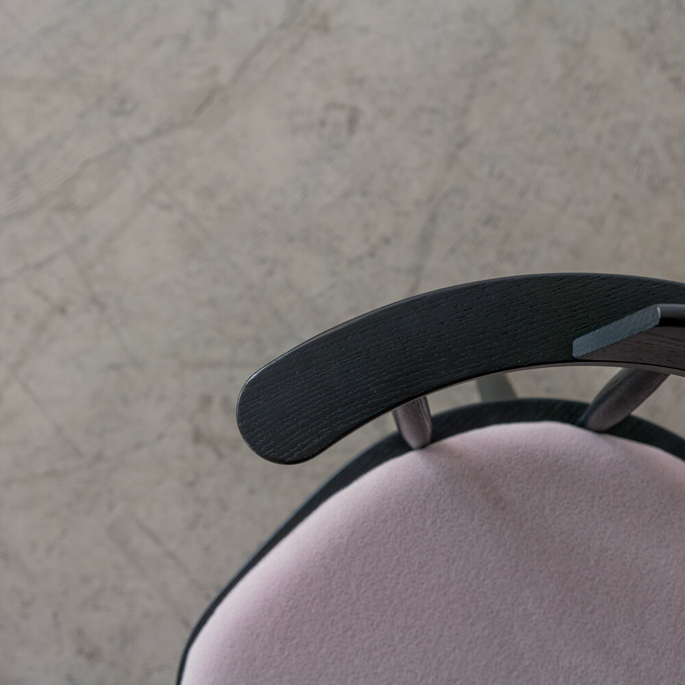 【現品SALE】ダイニングチェア 回転 DC341-0W RO-CG+座クッションAF897(ナガノインテリア)