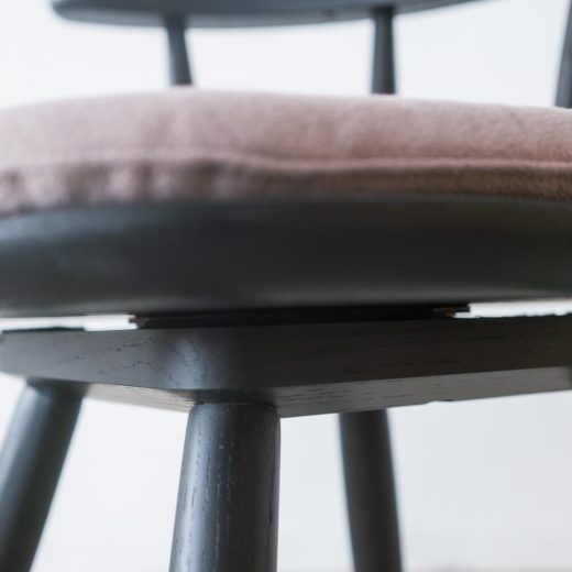 【現品SALE】ダイニングチェア 回転 DC341-0W RO-CG＋座クッションAF897（ナガノインテリア）