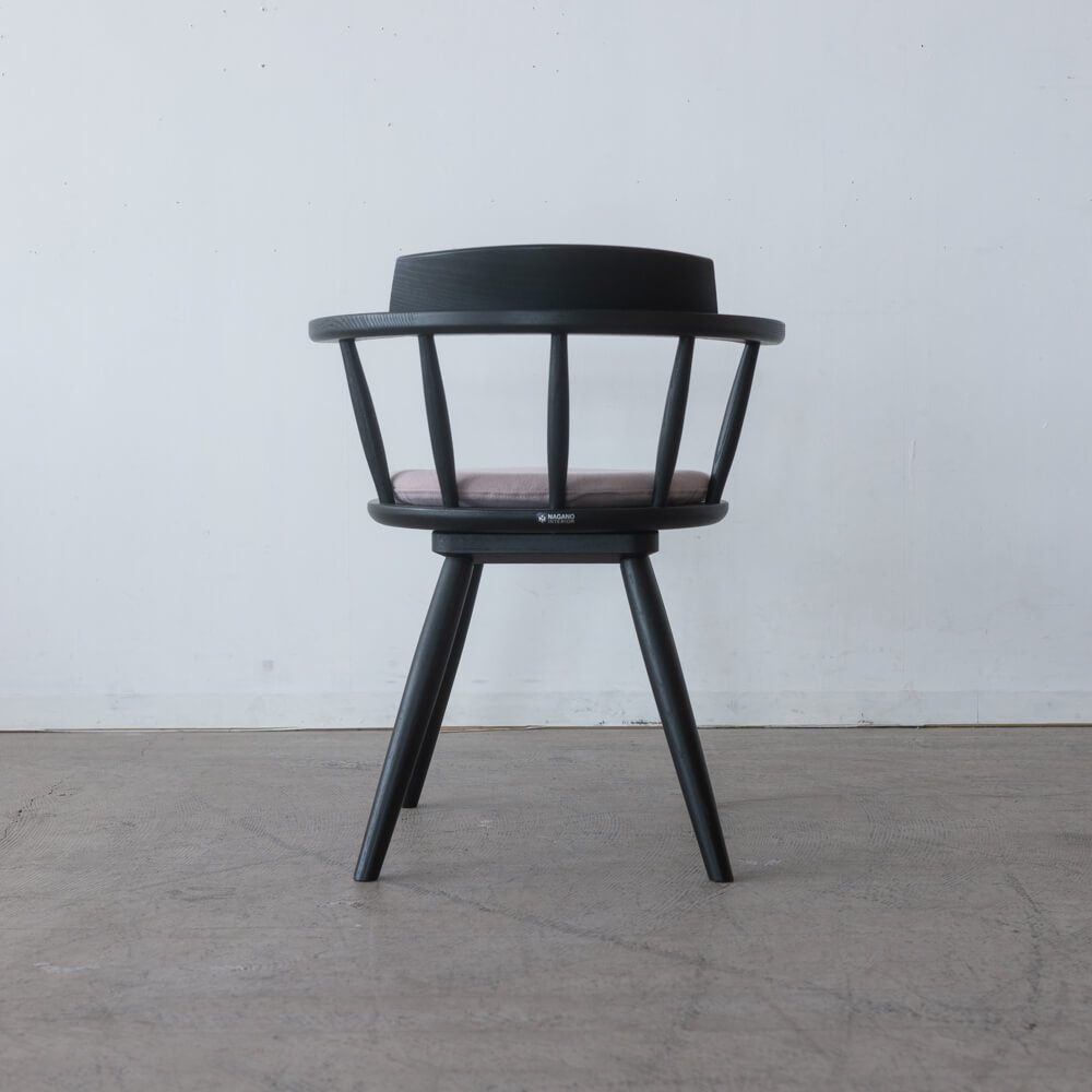 【現品SALE】ダイニングチェア 回転 DC341-0W RO-CG+座クッションAF897(ナガノインテリア)