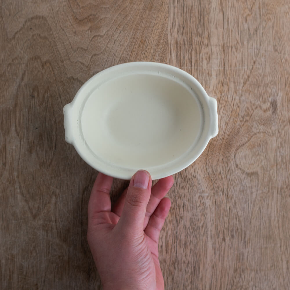 【WEB限定】マットグラタン 白 -器市-