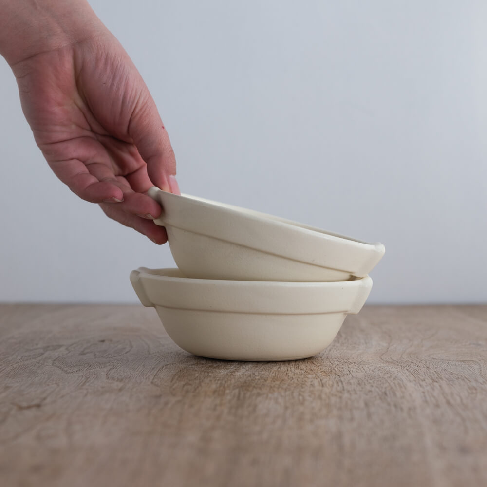 【WEB限定】マットグラタン 白 -器市-