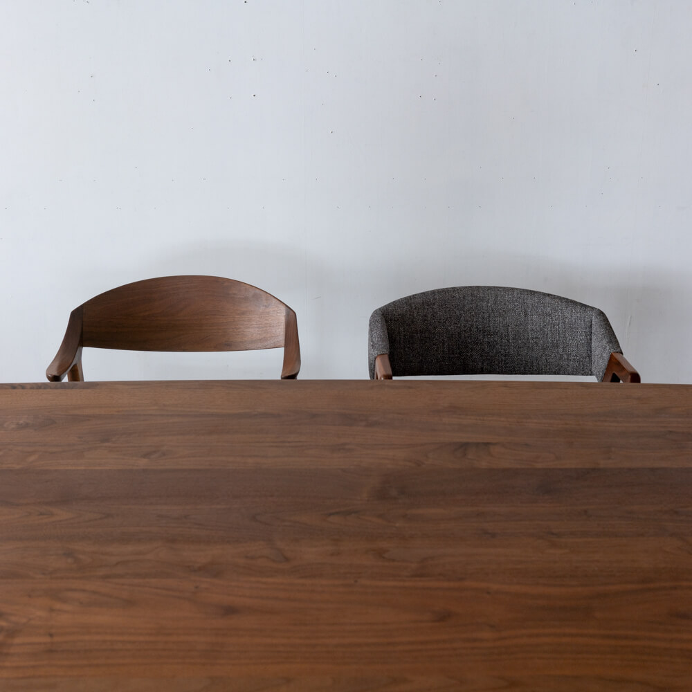 ［現品SALE］ナガノインテリア ダイニング4点セット DT619 ウォールナット材（ダイニングテーブル＋チェア＋ベンチ）