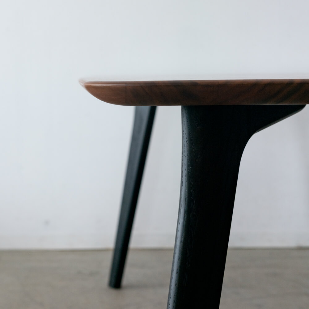 ［現品SALE］ナガノインテリア ダイニング4点セット DT619 ウォールナット材（ダイニングテーブル＋チェア＋ベンチ）