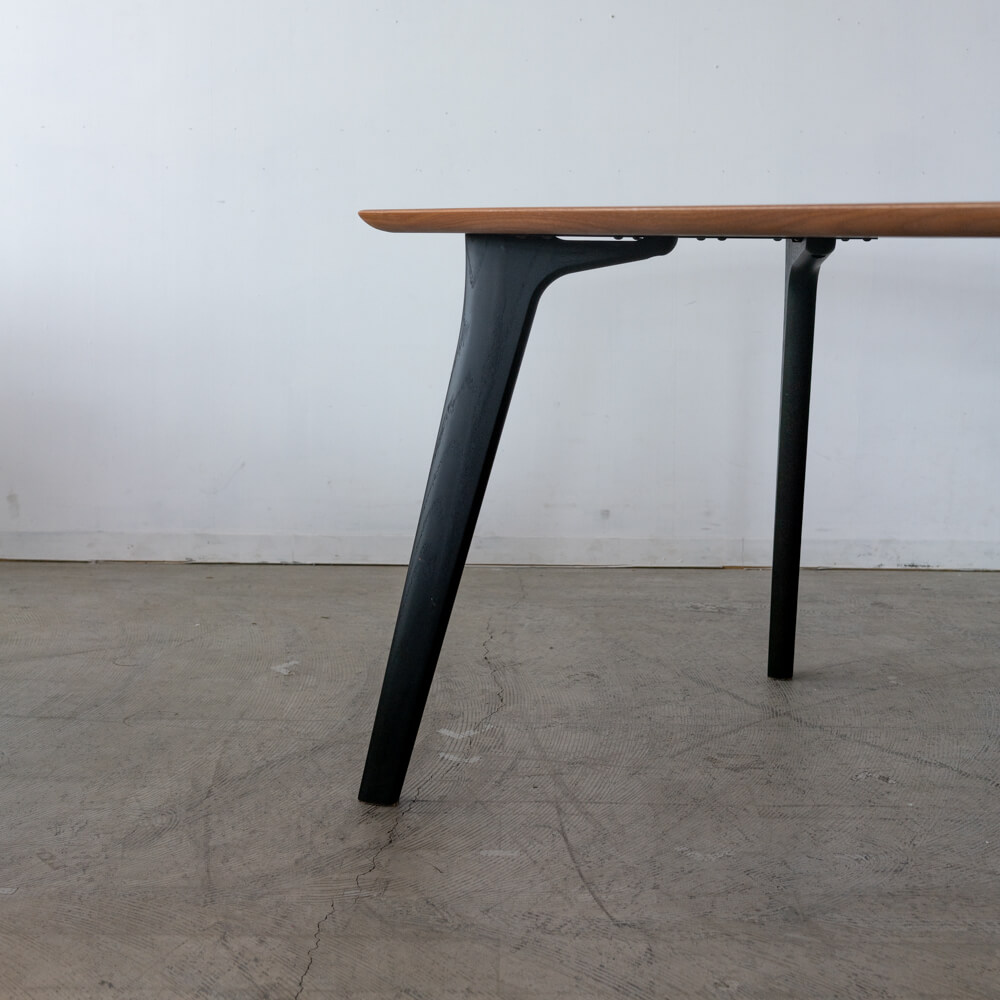 ［現品SALE］ナガノインテリア ダイニング4点セット DT619 ウォールナット材（ダイニングテーブル＋チェア＋ベンチ）