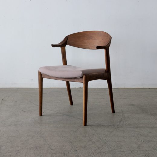 ［現品SALE］ナガノインテリア ダイニング4点セット DT619 ウォールナット材（ダイニングテーブル＋チェア＋ベンチ）