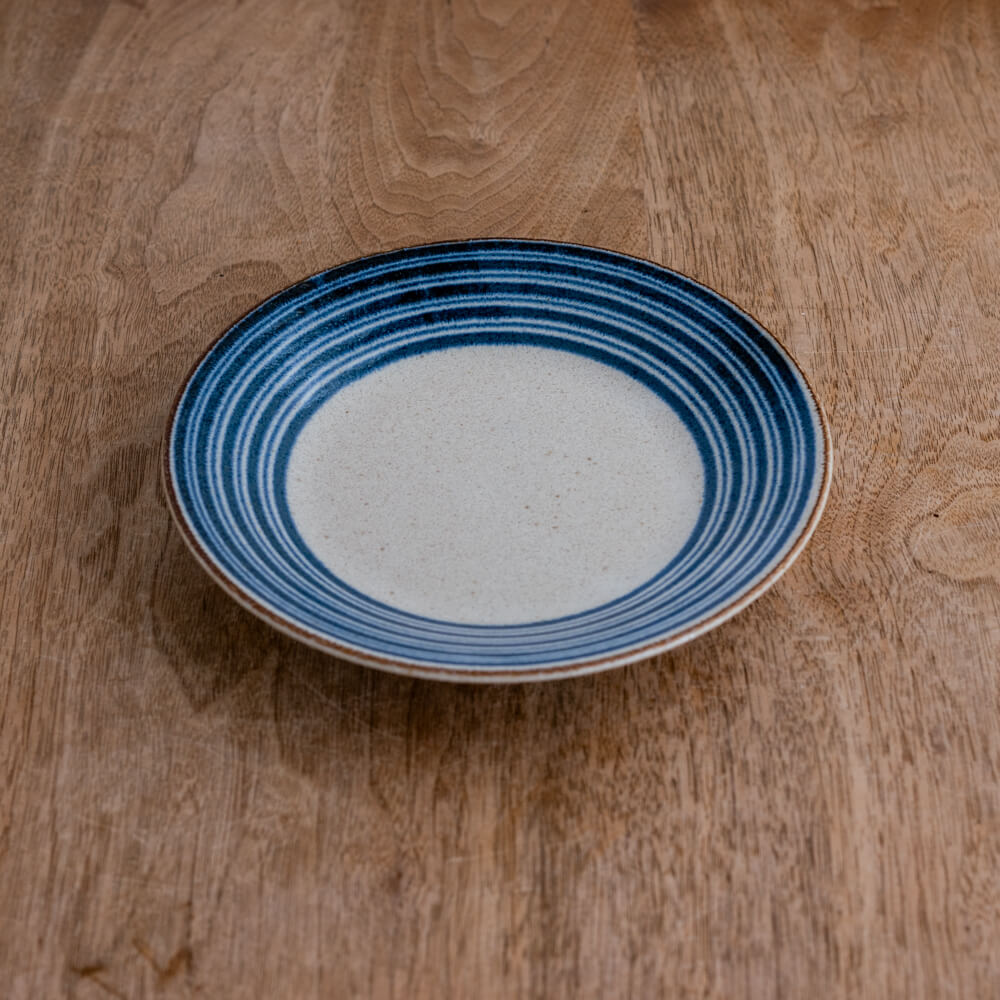 ぱいかじ 60皿 波 (ボーダー) -器市-