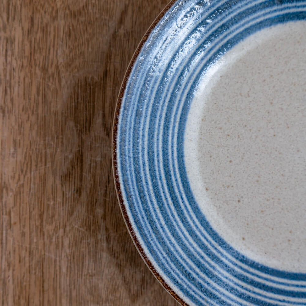 ぱいかじ 60皿 波 (ボーダー) -器市-