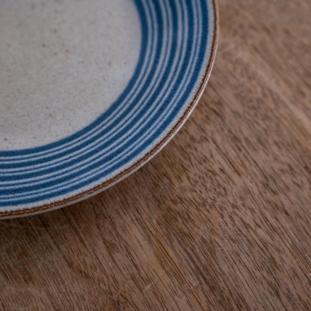 ぱいかじ 60皿 波 (ボーダー) -器市-