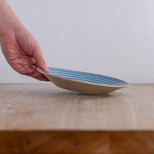 ぱいかじ 60皿 波 (ボーダー) -器市-