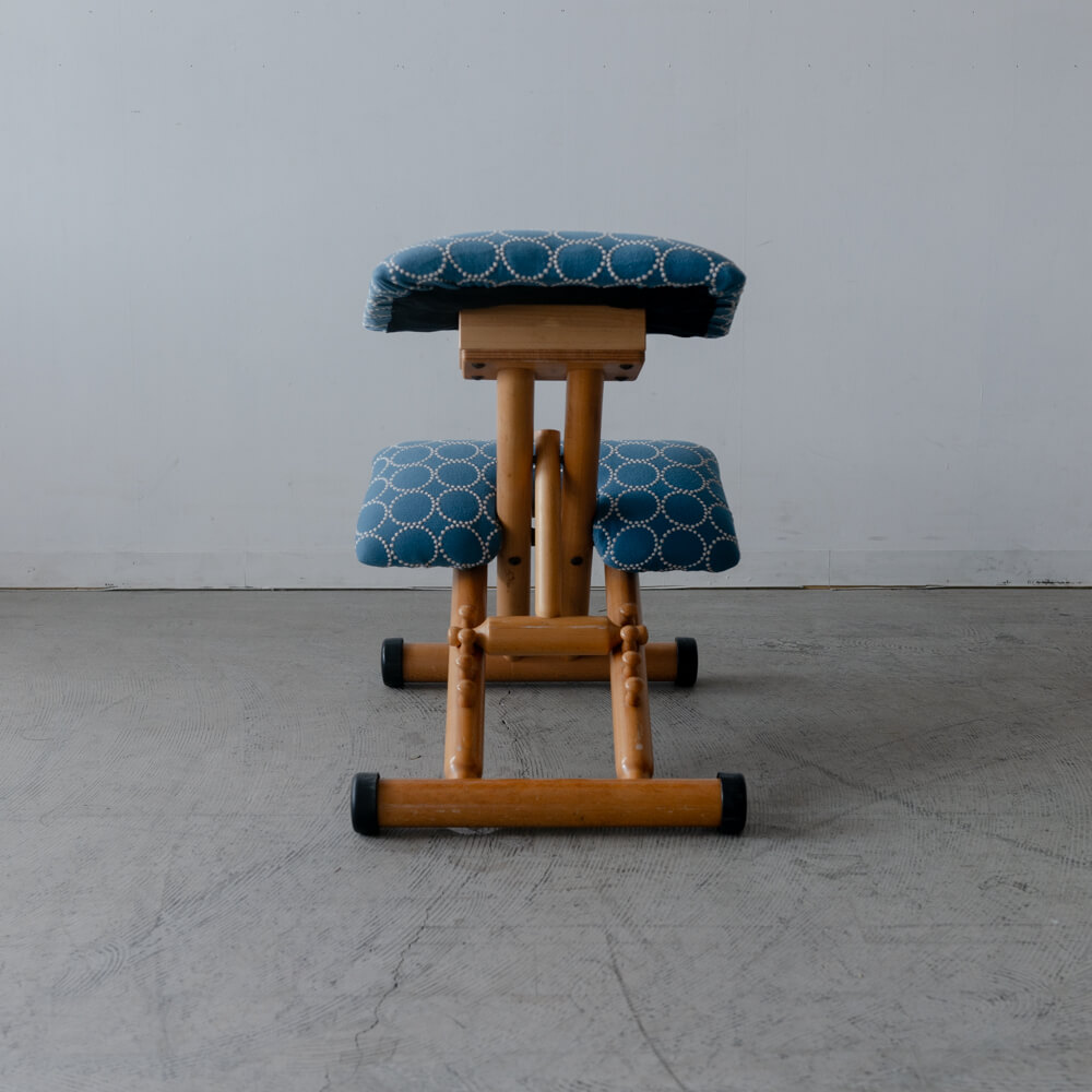 ［アップサイクル品］VARIER バランスチェア VARIABLE ミナペルホネン 北欧 学習椅子 tambourine ブルー
