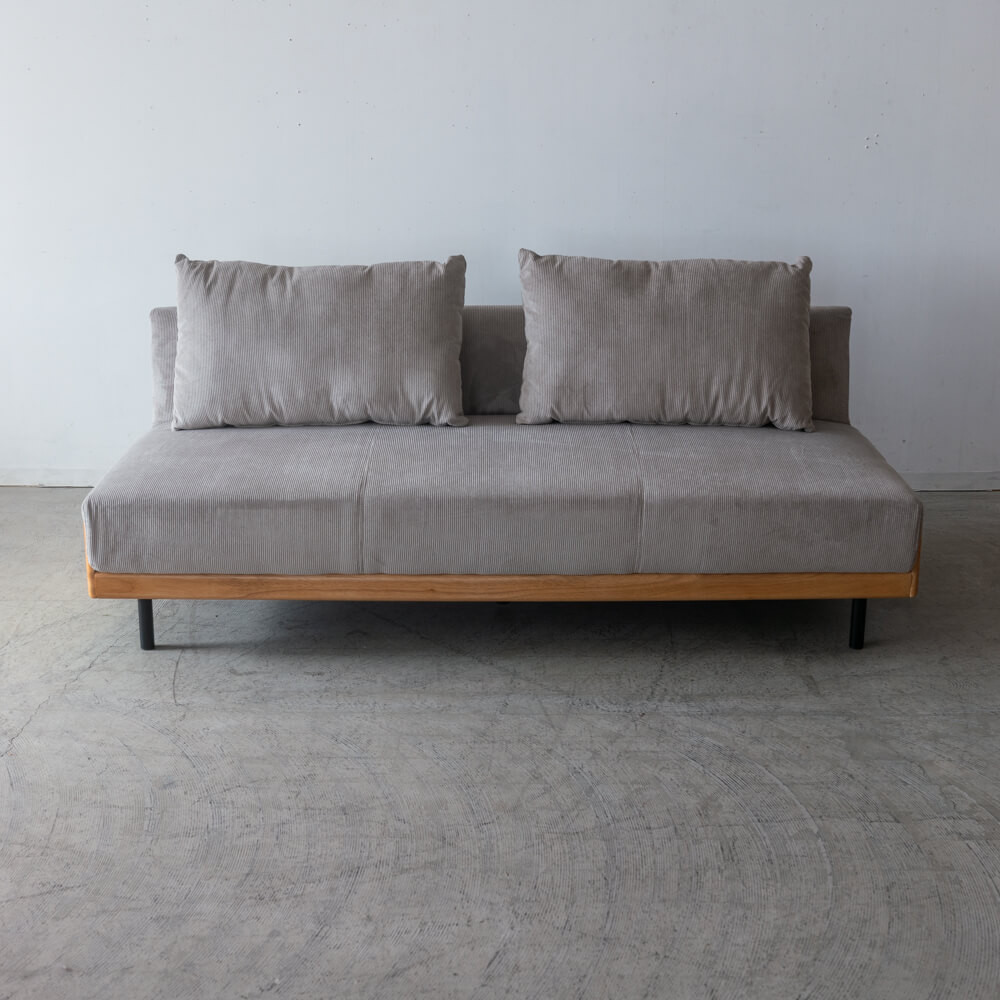 ［送料込価格｜期間限定SALE］ソファベッド アルバートⅡ DGY カバーリング仕様 ライトグレー