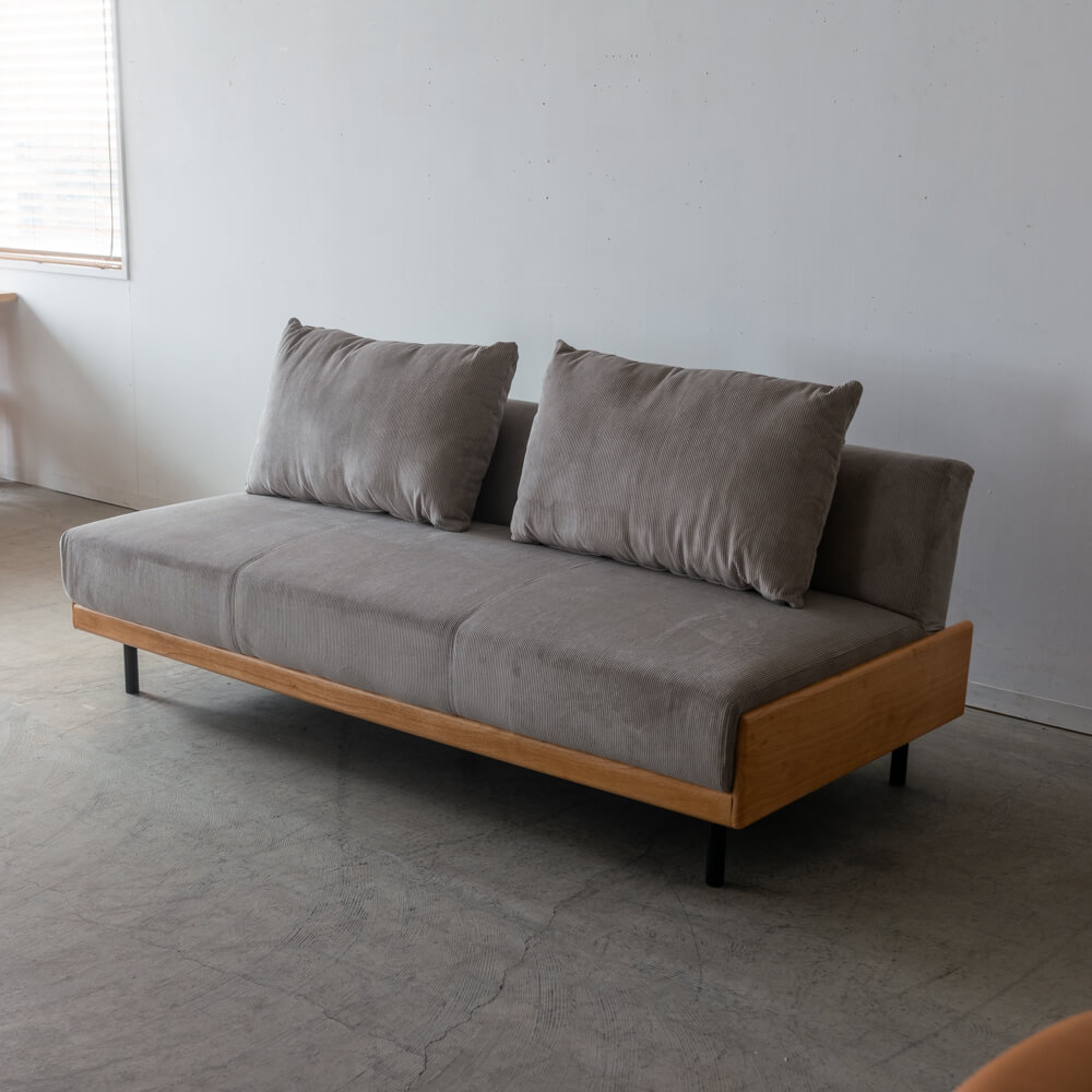 ［送料込価格｜期間限定SALE］ソファベッド アルバートⅡ DGY カバーリング仕様 ライトグレー