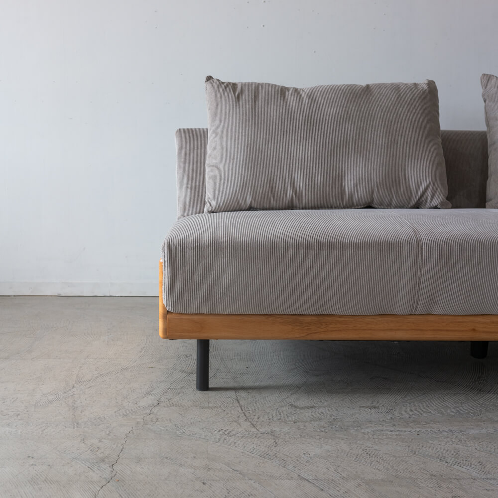 ［送料込価格｜期間限定SALE］ソファベッド アルバートⅡ DGY カバーリング仕様 ライトグレー