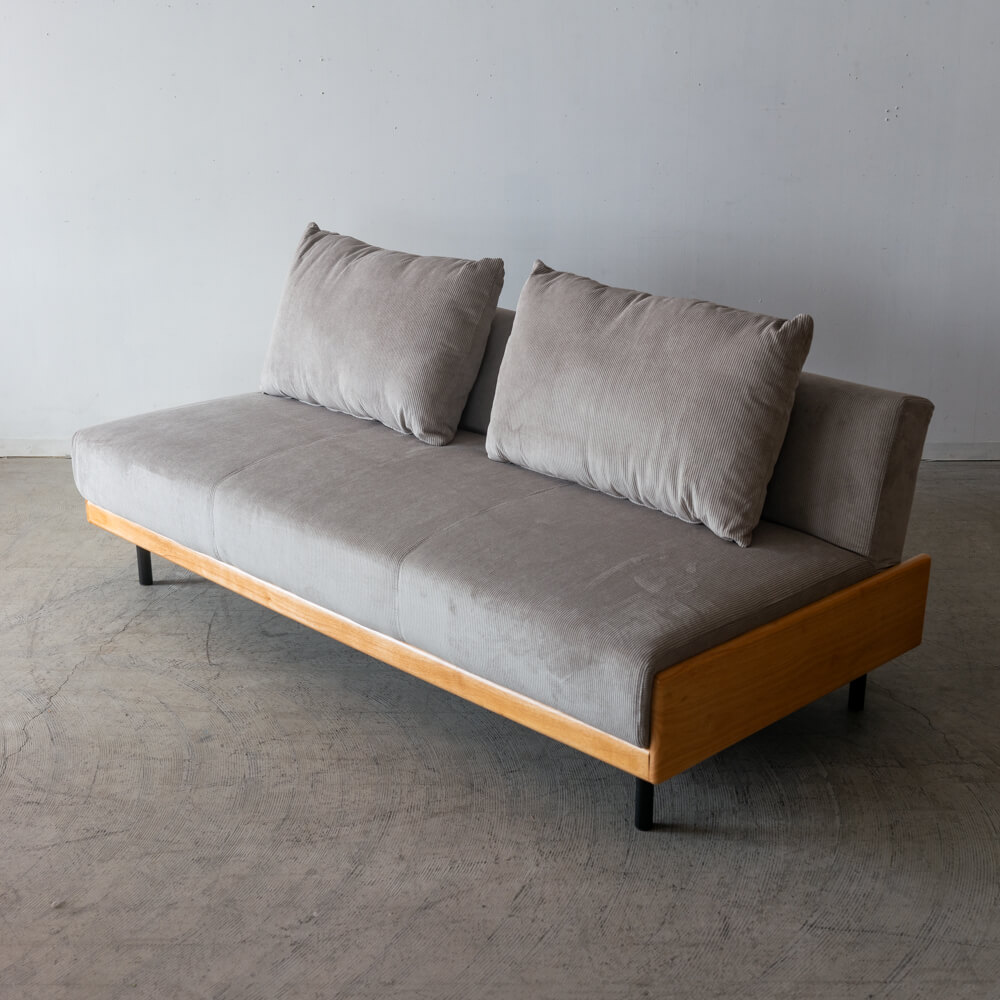 ［送料込価格｜期間限定SALE］ソファベッド アルバートⅡ DGY カバーリング仕様 ライトグレー