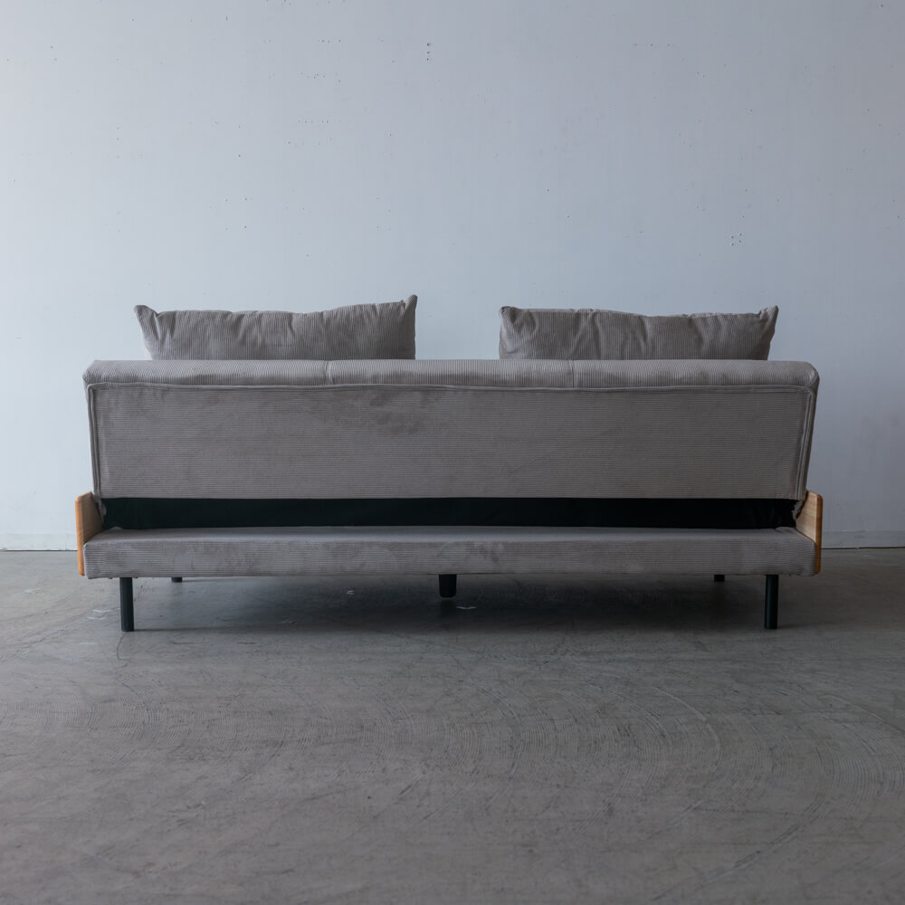 ［送料込価格｜期間限定SALE］ソファベッド アルバートⅡ DGY カバーリング仕様 ライトグレー