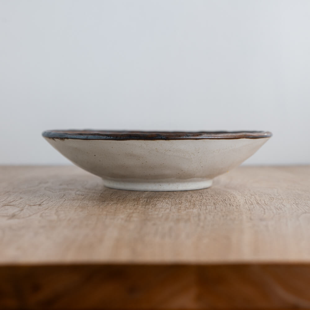 【WEB限定】淵さびうのふ 手捻り8寸盛皿 -器市-