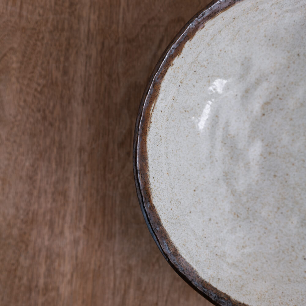 【WEB限定】淵さびうのふ 手捻り8寸盛皿 -器市-