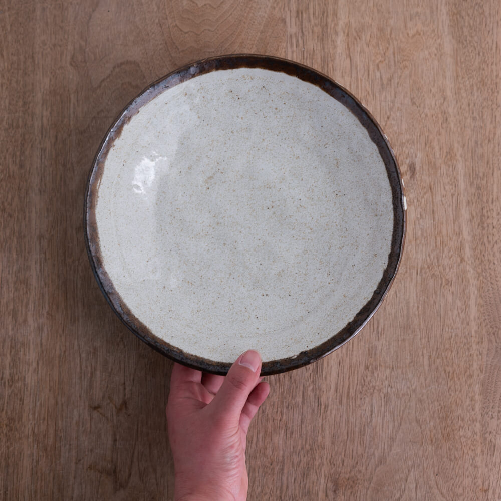 【WEB限定】淵さびうのふ 手捻り8寸盛皿 -器市-