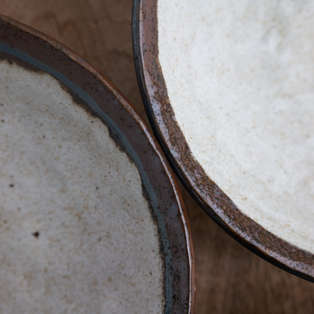 【WEB限定】淵さびうのふ 手捻り8寸盛皿 -器市-