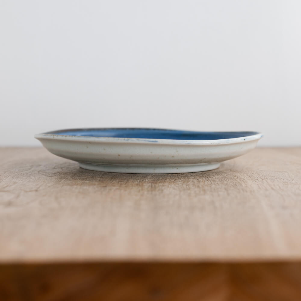 【WEB限定】青うず 24cm皿 -器市-