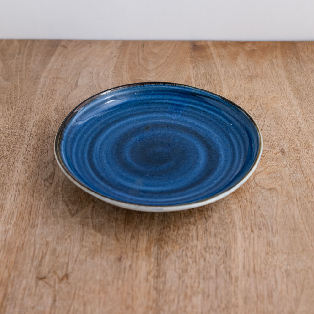 【WEB限定】青うず 24cm皿 -器市-