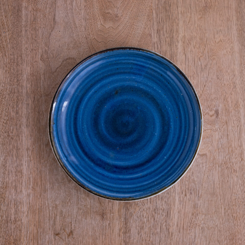 【WEB限定】青うず 24cm皿 -器市-