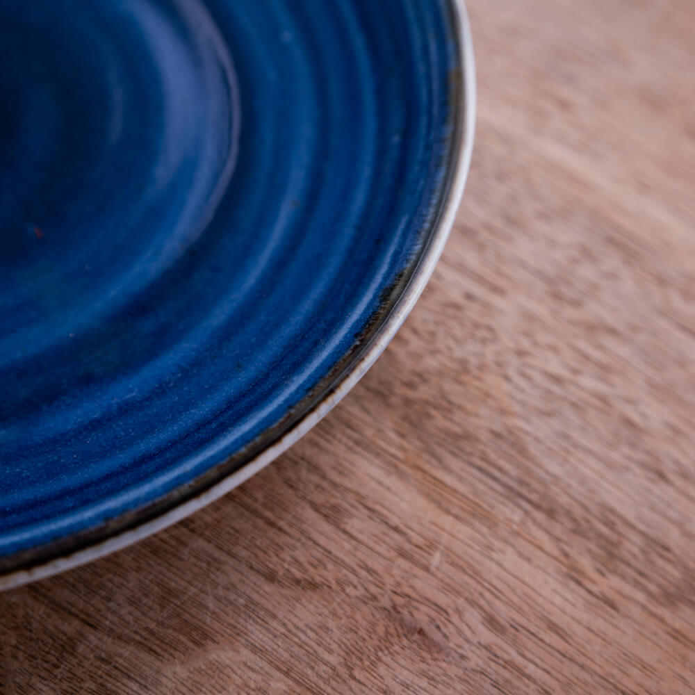 【WEB限定】青うず 24cm皿 -器市-