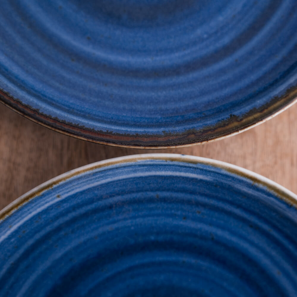 【WEB限定】青うず 24cm皿 -器市-