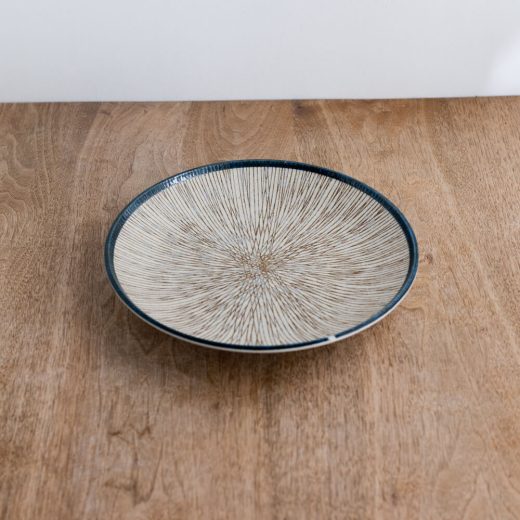 【WEB限定】砂目乱十草 丸8寸皿 -器市-