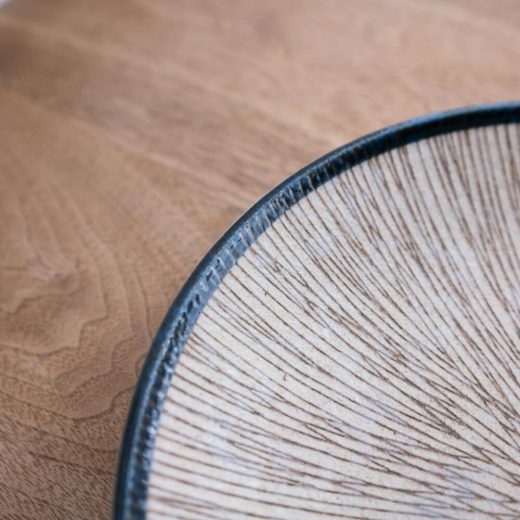 【WEB限定】砂目乱十草 丸8寸皿 -器市-