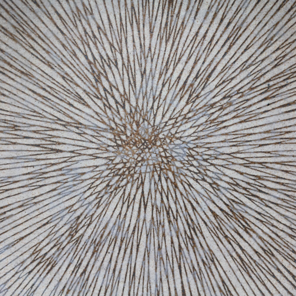 【WEB限定】砂目乱十草 丸8寸皿 -器市-