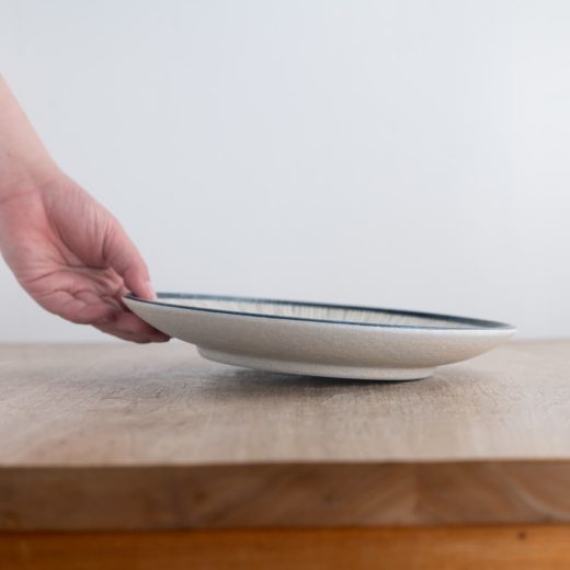 【WEB限定】砂目乱十草 丸8寸皿 -器市-