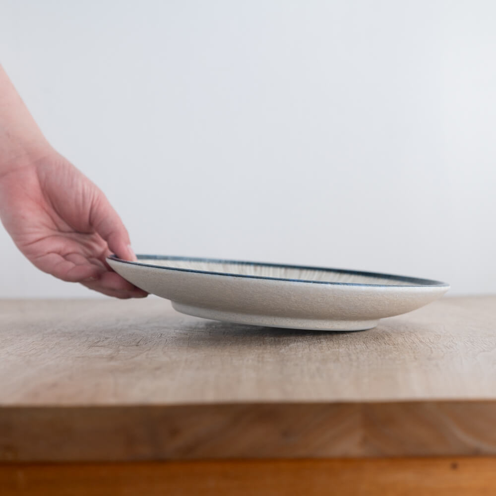 【WEB限定】砂目乱十草 丸8寸皿 -器市-