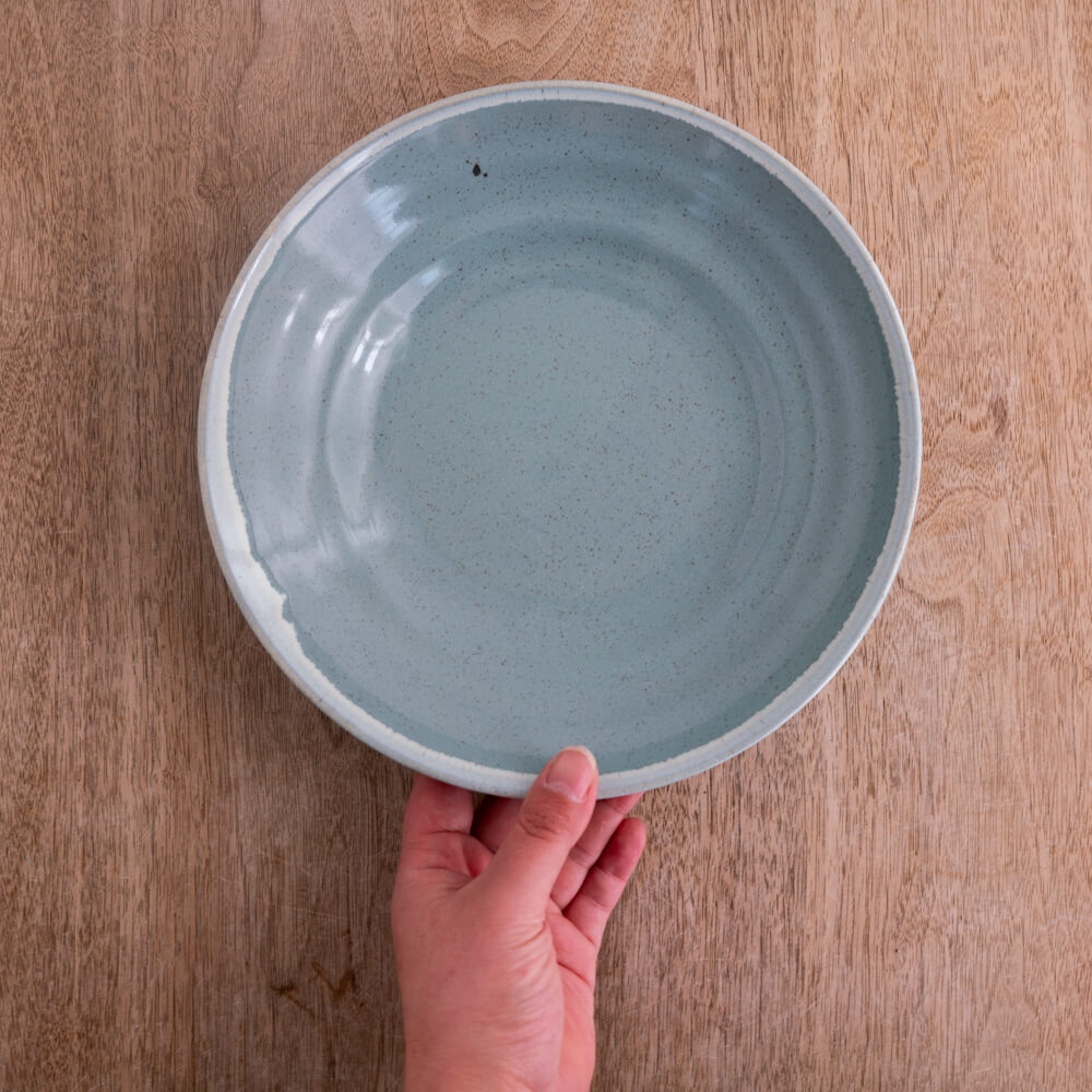 【WEB限定】古代7.5麺皿 (青)-器市-