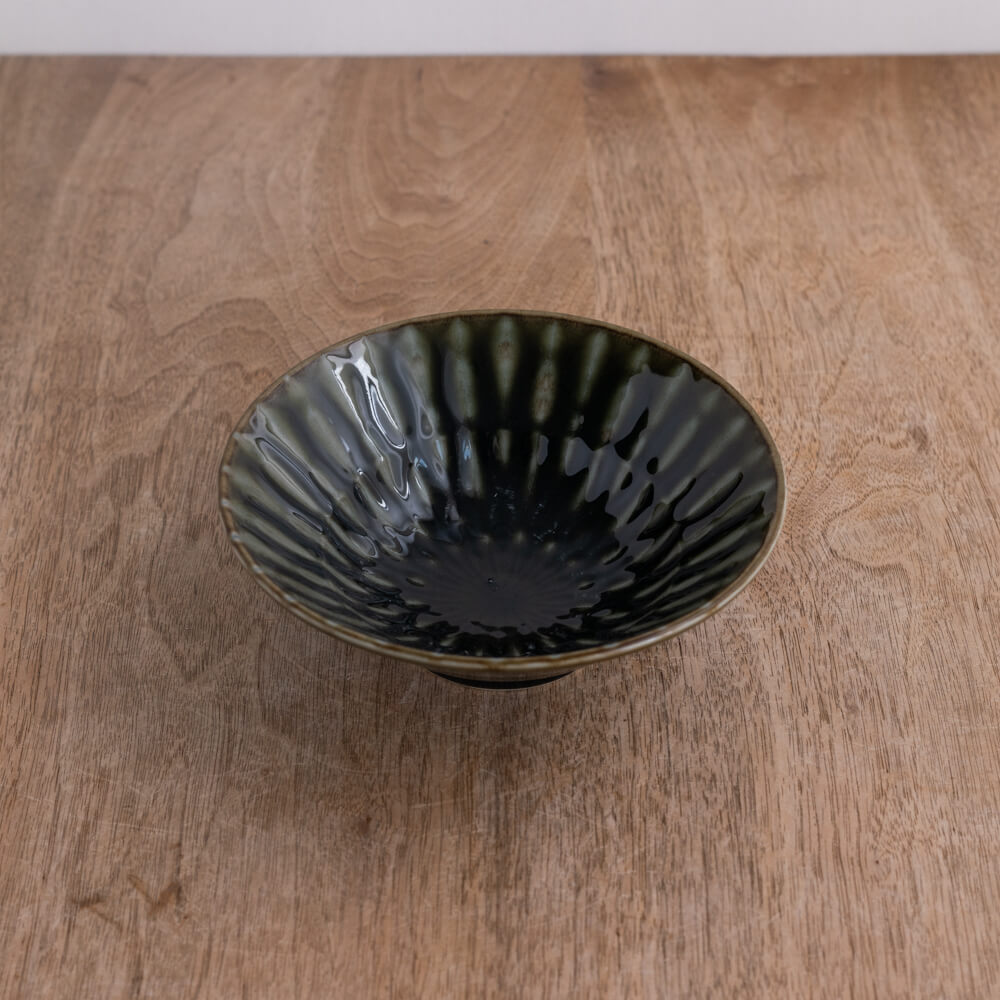 【WEB限定】Focus 織部 輪二重5.5深鉢 -器市-