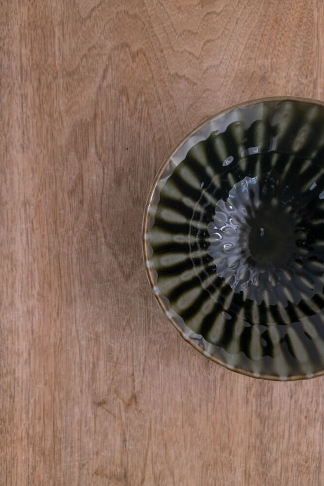 【WEB限定】Focus 織部 輪二重5.5深鉢 -器市-