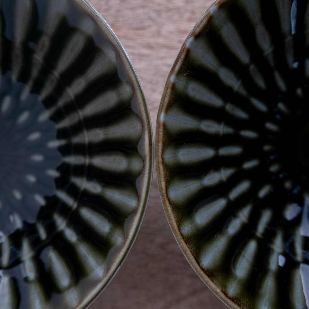 【WEB限定】Focus 織部 輪二重5.5深鉢 -器市-