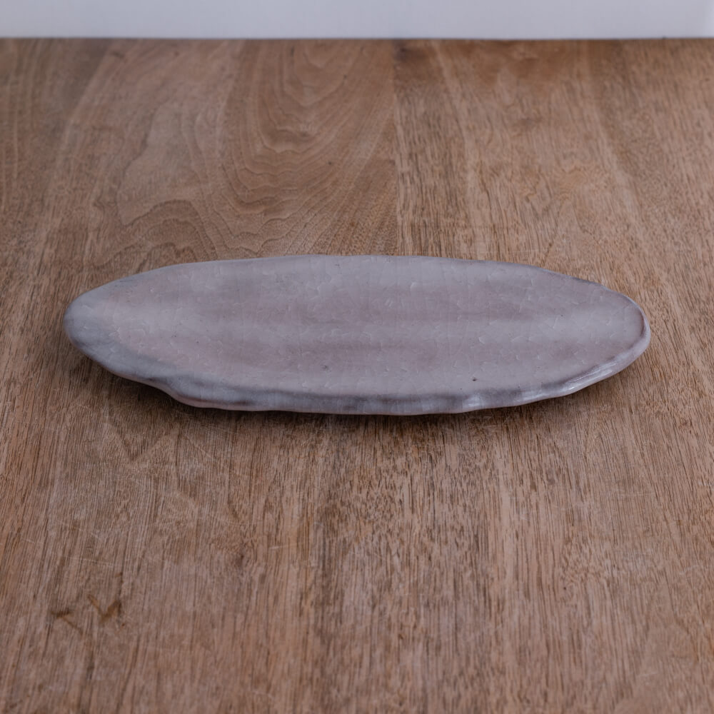 【WEB限定】貫入 雲型長皿 (大) -器市-