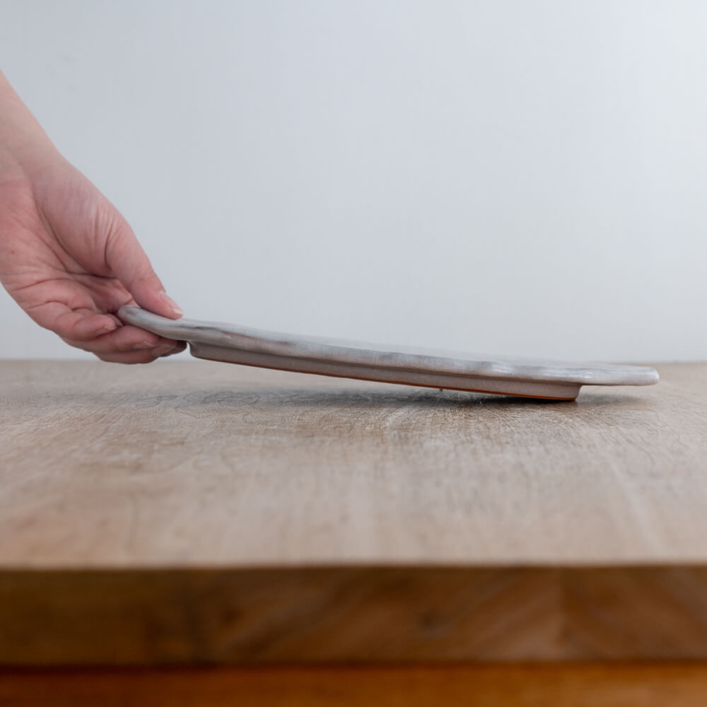 【WEB限定】貫入 雲型長皿 (大) -器市-