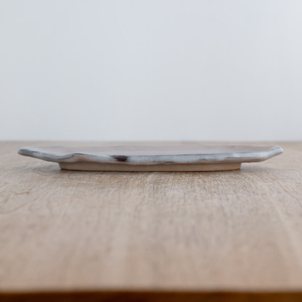【WEB限定】貫入 雲型長皿 (小) -器市-