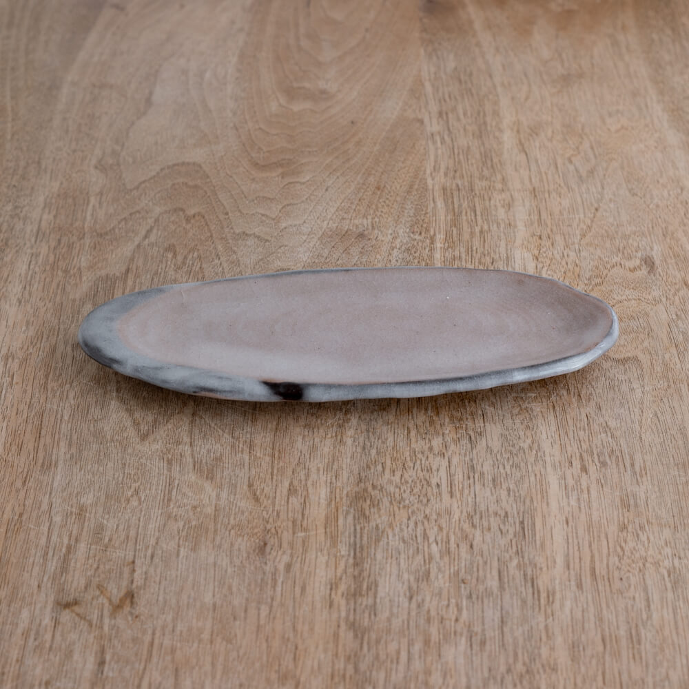 【WEB限定】貫入 雲型長皿 (小) -器市-