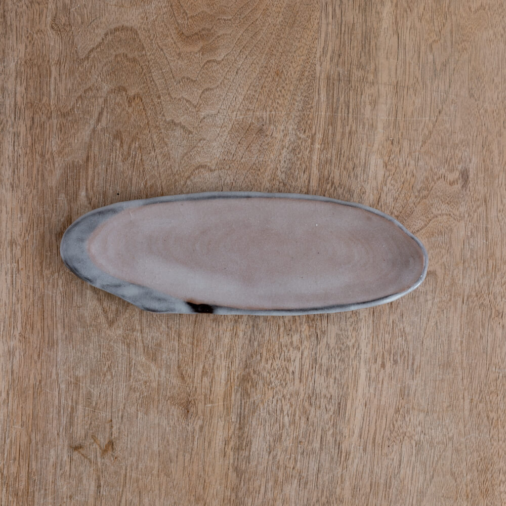 【WEB限定】貫入 雲型長皿 (小) -器市-