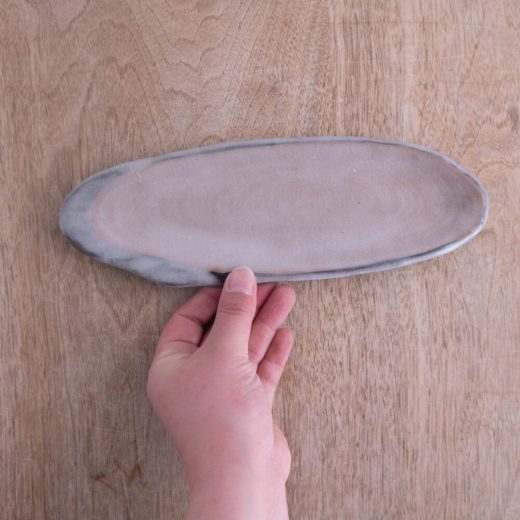 【WEB限定】貫入 雲型長皿 (小) -器市-