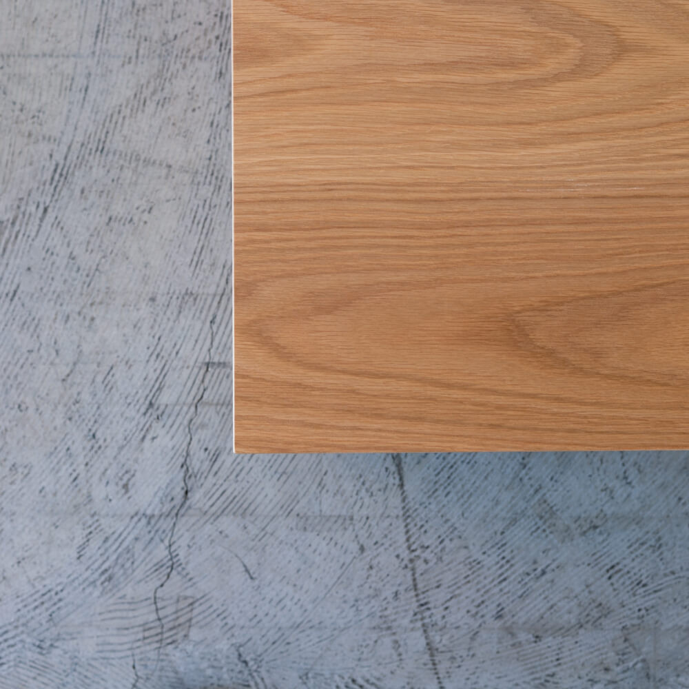 【数量限定】アトリⅡ センターテーブル 80 引出付 ホワイトオーク突板 ウレタン塗装