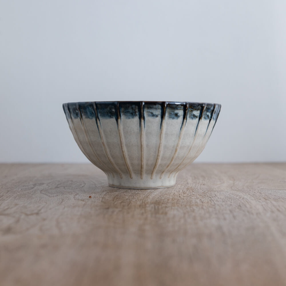 【WEB限定】ルチール錆流し 縞一珍5寸丼 -器市-