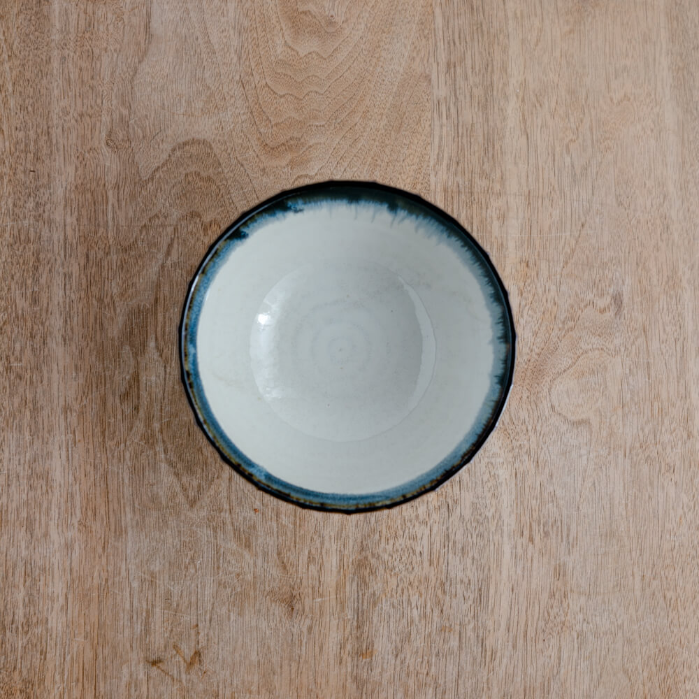 【WEB限定】ルチール錆流し 縞一珍5寸丼 -器市-