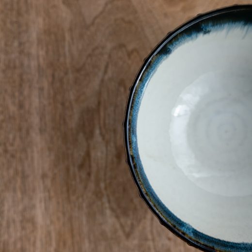 【WEB限定】ルチール錆流し 縞一珍5寸丼 -器市-