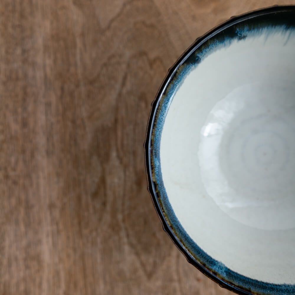 【WEB限定】ルチール錆流し 縞一珍5寸丼 -器市-